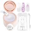 U-Shinein Pearl Cushion Gradient Gel Polish Set,with Sponges & Grabbing Pen | Ombre & aura effect, French manicure style, matte finish, non-wipe, long-lasting, soak off UV LED cured, DIY salon nail art