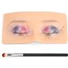 ATOMUS 3D Silicone Eye Face Makeup Practice Board Reusable Perfect Aid to Practicing Eye Makeup Eyebrow Eyeliner Eye Shadow Eyelash Extension Training(close eyes)