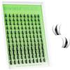 DIWINSH Ciglia Finte Ciuffetti 120 pezzi 10 - 14 mm D Curl Ciuffetti Ciglia Finte DIY Individuali Fai da Te a Casa (PB-10-14 mm)