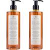 PRIJA Sapone liquido con ginseng 2 flaconi da 380 ml vitalizzante sapone Hotel Wellness
