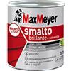 MAXMEYER Smalto a solvente per ferro e legno brillante BIANCO R9010 0,750 L