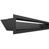 KRATKI griglia di ventilazione AIR 9 x 60 cm nero per ventilazione camino