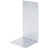 Alberts 353070 Staffa di montaggio, Zincato Sendzimir, 100 x 200 x 100 mm, Connettore in legno, grigio