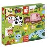 JANOD Puzzle Tattile Janod Gli Animali della Fattoria 20 pezzi