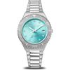 BERING 18936-707 Reloj de Cuarzo para Mujer de 36 mm con Caja de Acero Inoxidable Plateado, Esfera Azul, Brazalete y Detalles Inoxidable, Resistencia al Agua de 10 ATM, 13940-514