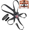 Your Day Mate Sistema di imbracatura a 5 punti per seggiolone, 1 Set, compatibile con Hauck, Stokke Tripp Trapp, Roba, ecc., in Nero, imbracatura con clip sul petto