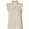 SELECTED FEMME Maglia Femminile con Balze a Righe, Conchiglia, 48