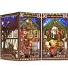 ETKVR Kit Book Nook, Puzzle 3D in Legno Fai-da-te Fermalibri Book Nook Miniatura Casa delle Bambole per Decorazione Libreria, Kit Modello DIY Inserto Booknook Vicolo per Adulti e Adolescenti