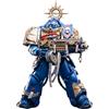 TOYVERSE JOYTOY 1/18 Action Figure Warhammer 40,000, Space Marine 2, Ultramarines Heavy Relic Primus Armor with Heavy Relic Bolt Rifle, Mobile Giunti Personaggio, 15 anni e più vecchi