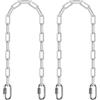 SELEWARE Kit di 2 Catene per altalene da Appendere, 101 cm, rivestite in plastica, con 4 moschettoni, capacità 453,6 kg, Kit per Appendere Amaca, Sedia a Dondolo, Sacchi da Boxe, Uso Interno ed