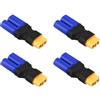 Boladge 4-Pack Adattatore Connettore Femmina Spina XT60 a Connettore Maschio Spina EC5 per RC LiPo