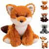 AUNGCSHE Peluche Volpe, Volpe Peluche Postura Seduta, Morbido e Soffice, Adatto per Abbracciare e Giocare, un Regalo di Compleanno(Volpe)