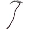 Tankermo Sense Halloween - Falce curvo per adulti e bambini, circa 123 cm, spaventoso scheletro Grim Reaper Falce, accessorio per Halloween, smontabile, accessorio per arma per carnevale, cosplay feste