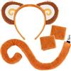 XEPST Animale Scimmia Costume Set, Orecchie di scimmia e coda Set con orecchie di scimmia fascia e coda di scimmia per animale Costume Cosplay Festa di compleanno Halloween Fancy Dress Party, B