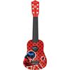 Lexibook, Miraculous Ladybug Cat Noir, My First Guitar for children, 6 nylon strings, 21 long, guide included, red, K200MI