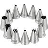 YEDPGUE 10 Pezzi Grande Bocchette Stella Decorative per Pasticceria Beccucci in Acciaio per Cupcake ， per Decorare Cupcakes, Torte, Zeppole, Biscotti, Pasticceria