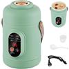 Mocoli Pentola Elettrica, Fornello Elettrico Portatile 800 ml Pentolino Elettrica da Viaggio Pentola elettrica per Ramen Hot Pot Fornello Rapido Antiaderente per Pasta Tagliatelle, Zuppe, Uova Sode