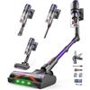 Circlio Aspirapolvere Senza Fili 90 Min, 600W/58000Pa, Scopa Elettrica Senza Fili, Aspirapolvere Senza Filo con LED Touchscreen, Autoportante Anti-Avvolgimento per Tappeti/Pavimenti/Peli Animali