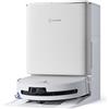 ECOVACS DEEBOT T90 OMNI Robot aspirapolvere lavapavimenti, 30.000 Pa, OZMO ROLLER 3.0, sistema BLAST, Triple Lift, TruePass 4WD e AIVI 3D 4.0, AGENTE YIKO AI con kit animali, bianco