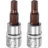 QUARKZMAN 2pz 3/16 Presa esagonale 1/4 Innesto quadrato SAE Prolunga per punta da impatto Set di avvitatore per dadi S2 & Acciaio CR-V Prese per chiavi a cricchetto