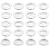 PATIKIL 42 mm Presa D'Aria Circolare Per Soffitto, 20 Pcs Griglia Rotonda In Acciaio Inossidabile Presa D'Aria Doppio Pannello Griglia Rotonda Per Cucina Guardaroba Scarpe, Bianco