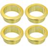 QUARKZMAN 4 Pz 1,38 Pollici (35mm) Passacavi in Nylon per Scrivania, Copertura Foro per Cavi in Plastica, Organizzatore di Cavi per Scrivania o Armadio per Computer, Oro