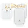 Dioche Kit campanello wireless autoalimentato con trasmettitore e ricevitore impermeabili IP68 | Quattro livelli di volume | Suonerie varie | Segnale a lungo raggio