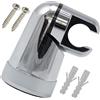 AERZETIX - C62393 - Supporto doccia girevole a parete 80mm - per miscelatore acqua soffione doccia vasca tubo flessibile sanitario bagno - in plastica - finitura cromo