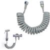 KARELLS Tubo Doccia 2 Metri, Flessibile Doccia Telescopico,Flessibile Doccia a Molla in ABS,per Bidet,Doccetta,Soffione