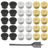 Zasvec Passacavo in Silicone Flessibile 30 Pezzi Tappo Passacavi per Scrivania con 1 Trapano Copriforo per Cavi Passacavi Scrivania Passacavo in Plastica Flessibile Passacavi in Gomma 25mm