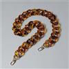 KMERCE Catene da donna in acrilico leopardo, tracolla larga per borsetta, tracolla grande con manico di ricambio per borsa, larghezza 3,5 cm, lunghezza 80 cm