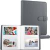 MUZIRI KINOKOO Album da 80 Tasche per Fotocamera Instax Wide EVO/400/300/210/LINK WIDE, Album in Pelle PU per Pellicole da 5 Pollici, Stile Orizzontale Texture Lychee Ricordo Collezione - Grigio
