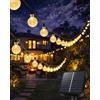 Auting Catena Luci Solare 8m 30 LED Sfere Cristallo IP65