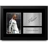 HWC Trading FR A4 Cristiano Ronaldo Real Madrid Regali Stampati Autografo Firmato Foto Per Gli Appassionati Di Calcio E Sostenitori - A4 Incorniciato