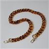 KMERCE Catene da donna in acrilico leopardo, tracolla larga per borsetta, tracolla grande con manico di ricambio per borsa, larghezza 2 cm, lunghezza 80 cm