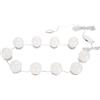 SQUADO Lampade da specchio LED per make-up con stile Hollywood, set da 10 con luci a forma di uovo per albero di Natale interno/esterno, 12 pollici - Bianco