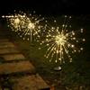 MOLVCE Lampada per fuochi d'artificio da esterno 2 pezzi, 150 LED, 8 modalità lampade solari da giardino, illuminazione decorativa da esterno a energia solare per giardino, patio, Bianco Caldo