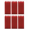H Hansel Home - Candele per candelabro, cera,Set di 24 pezzi,Altezza 17.5 cm,Ø1.8cm, Candele a bastoncino(colore rosso)