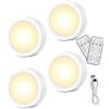 Zawaer Luce Sottopensile Cucina Led, 4Pcs Luce Notturna Ricaricabile, 3 Colori Dimmerabili,5 Livelli di Luminosità, con Telecomandi, Luci Armadio Touch con Timer, Magnetica (con Adesivo in Metallo)