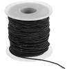 PATIKIL Elastico Per Braccialetti 164 Piedi/50 Metri Lunghezza 1.2 Mm Diametro 1 Rotolo Resistente Cordone Elastico Per Creazione Gioielli Collane Bijoux Craft DIY Nero
