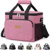 Lifewit Borsa Termica Porta Pranzo 9L(12 Lattine), Medio Borse Frigo Pranzo Ufficio per Uomo e Donna, Lunch Bag per Lavoro, Mare, Viaggio, Spiaggia, Rosa