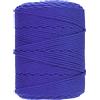 GOHOF Corda macramè 4 mm x 300 m di cotone di alta qualità, corda macramè intrecciata a 4 fili, uno dei materiali più perfetti per l'arte macramè, filo di cotone senza sostanze chimiche (blu scuro)