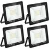 Blivrig 4PCS 30W Faretto LED da esterno Bianco Caldo 3000K, 3000LM Faro LED Parete, Impermeabile IP66 Fari LED Luce Bianca Fredda Proiettore per Cortile Cantiere Giardino