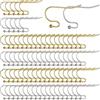 SUNNYCLUE 1 scatola 160 pezzi Ganci per Orecchini In Acciaio Inossidabile Vero 18K Placcato Oro Amo Da Pesca Fili per Orecchini Fili per Orecchini Ipoallergenici Ganci Francesi Componenti per Orecchin