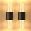 YindaLux LED Applique da Parete Interno 4W 3CCT Notturna Dimmerabile 2PCS Nero