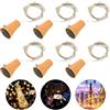 NAVESO Solari Bottiglie, Luci Solari per Bottiglie, 6 Pezzi 1 M 20 LED LED Bianco Caldo Luci Solari Lights per DIY, Matrimonio, Decorazione Interni Esterni