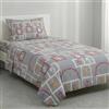 Riad Arredo Set Lenzuola Singolo 100% Cotone Italiano Morbido - Completo Letto Lenzuolo Sotto con Angoli 90x200+27 cm, Lenzuolo Sopra 150x300 cm, 1 Federa 52x82 cm - Made in Italy - Campana