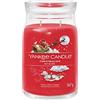 Yankee Candle Signature candela profumata, Vigilia di Natale in giara grande, Candele di miscela di cera di soia lunga durata