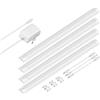 ledscom.de Luce sotto il mobile a LED SIRIS bianco opaco, piatto, 50cm ciascuno, 531lm ciascuno, bianco caldo, set di 4