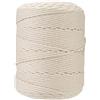 GOHOF Corda macramè da 4 mm x 300 m, in cotone di alta qualità, 4 fili intrecciati in morbido cotone per lavori artistici macramè, priva di sostanze chimiche (beige)